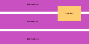 Sticky Div inside container only