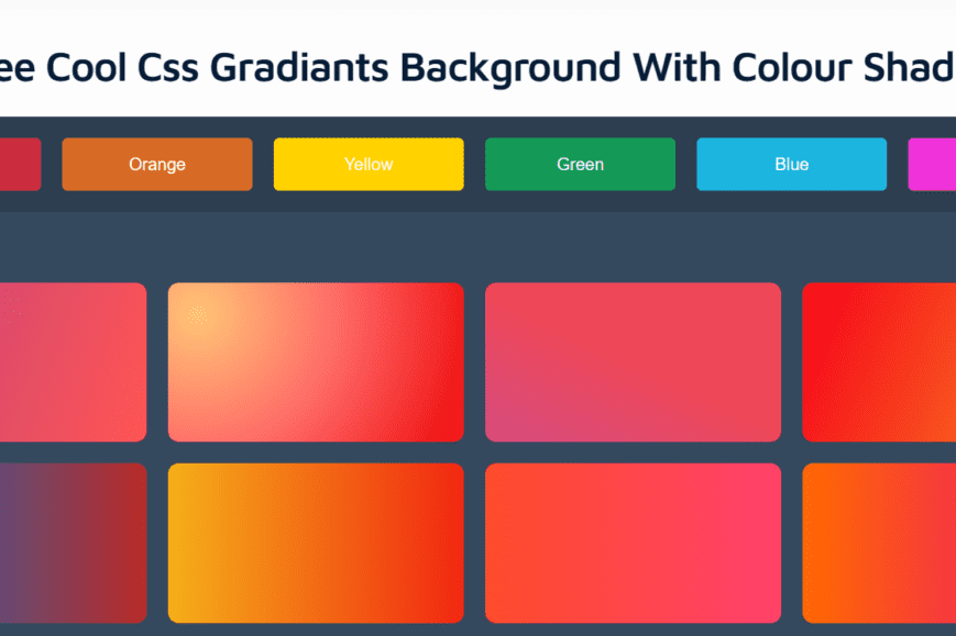 Cool css3 gradiants for web and app