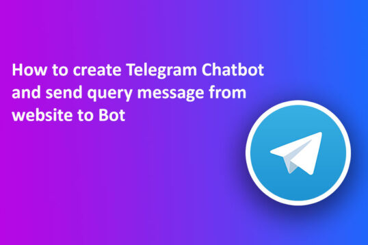 Send website message to telegram chatbot using javascript api