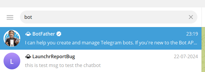 website query to telegram bot through javascript