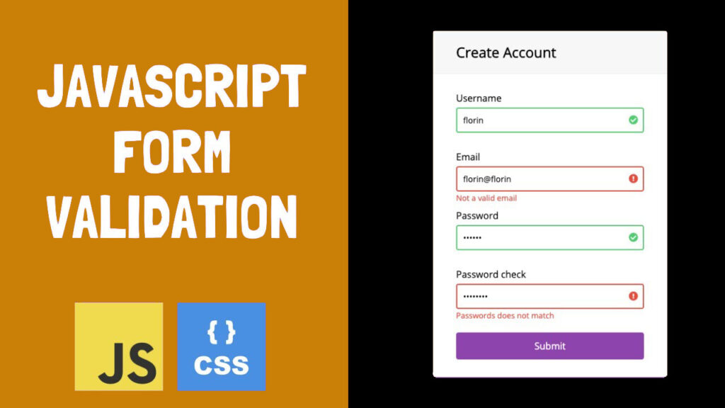 Form validation in Javascript