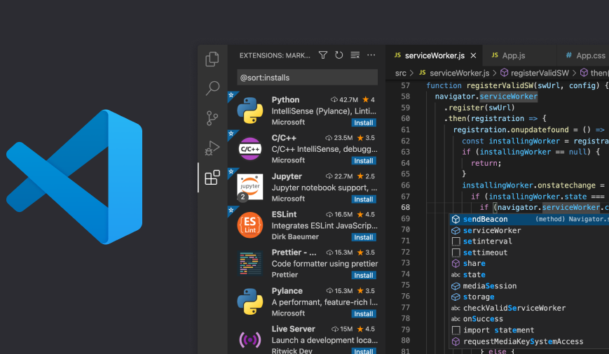 Top Most Used Exteneion for Visual Studio Code