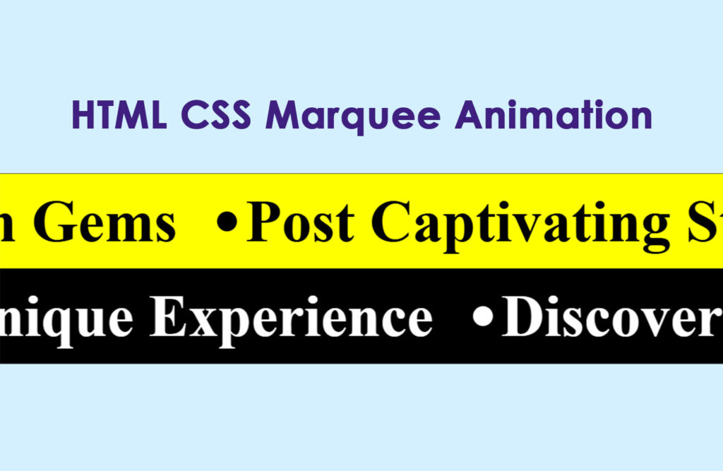 CSS Text Marquee animation Stop on Hover - Simplify Script