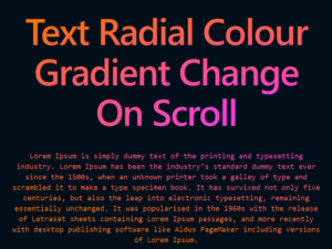 Css Change Text Gradient On Page Scroll (Conic Gradient)